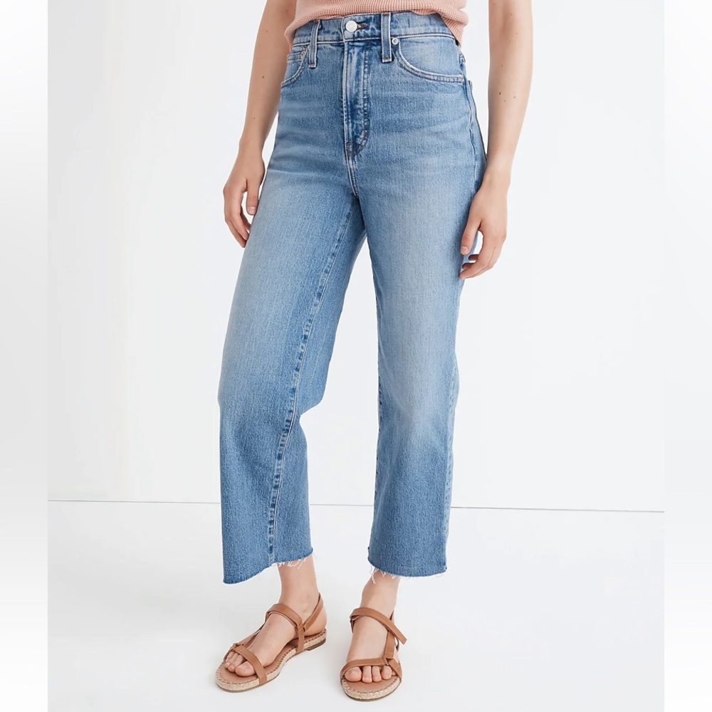 Madewell The Perfect Vintage Wide-Leg Crop Jean in Catlin Wash